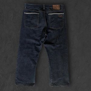 Crooks & Castles Embroidered Logo Black Denim Jeans